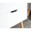 NYBORG SINGLE 2 DRAWER BEDSIDE WHITE 11