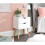 NYBORG SINGLE 2 DRAWER BEDSIDE WHITE 7