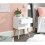 NYBORG SINGLE 2 DRAWER BEDSIDE WHITE 8