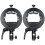 Godox S2 Round Head Bowens Bracket Pack of 2 For Studio Flash 1
