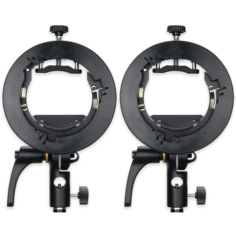 Godox S2 Round Head Bowens Bracket Pack Of 2 For Studio Flash Light 5060771812924