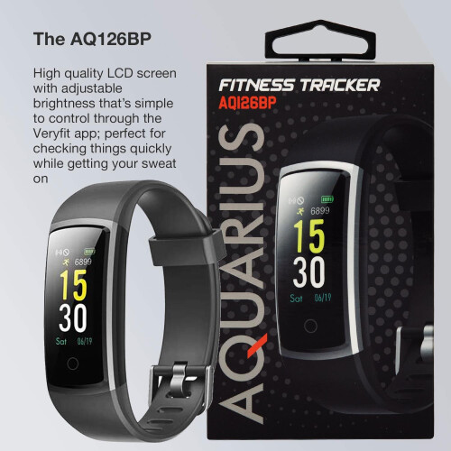 Aquarius AQ126 Fitness tracker with blood pressureColour ScreenBlack