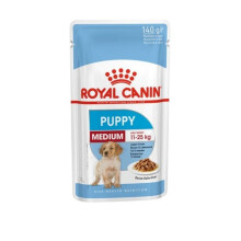 Royal Canin Dog Food Medium Puppy Wet 10 x 140g