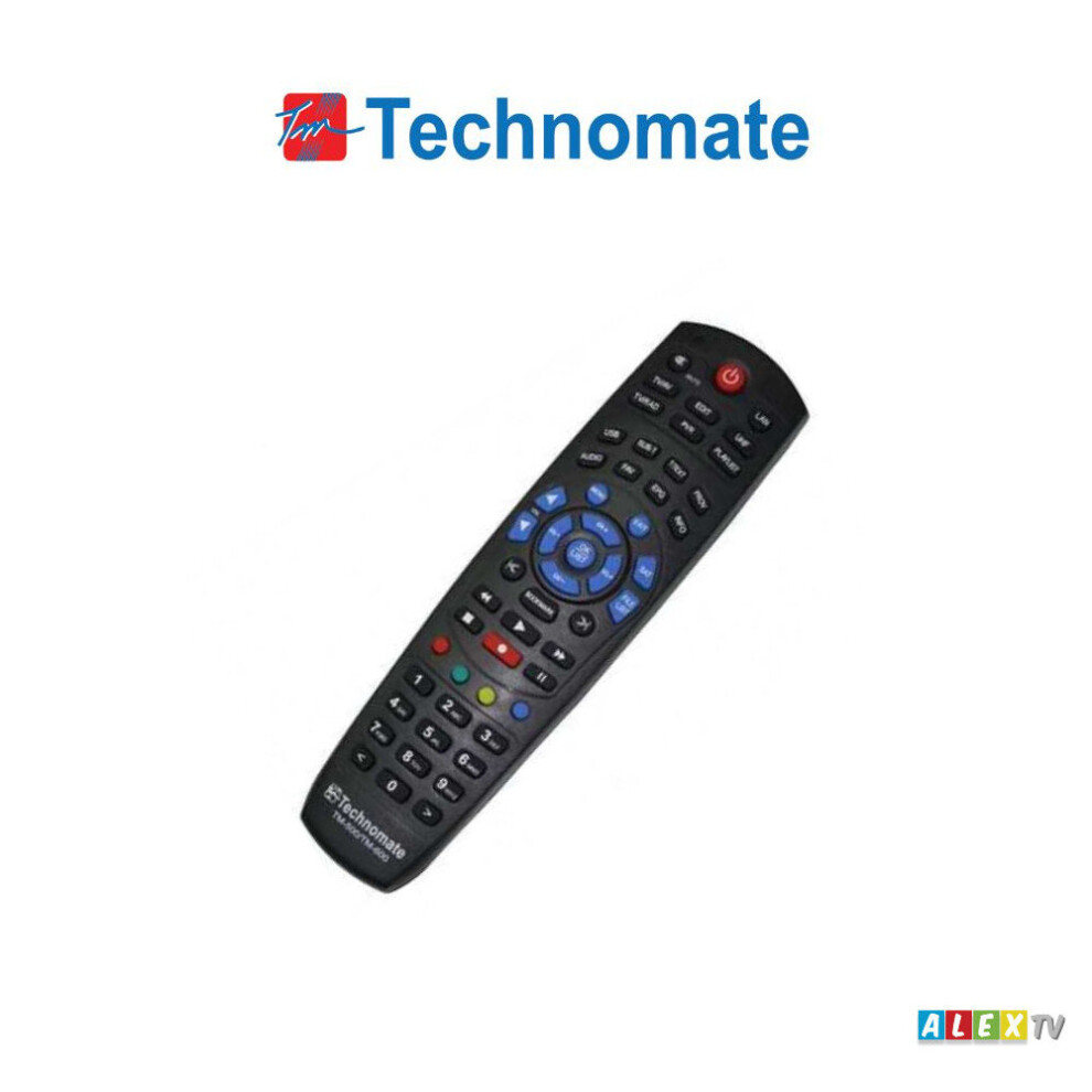 Technomate TM-500/ TM-600 / TM-500 Super Genuine Remote Control RCU Black