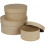 Boxes Round Papier-Mâché 10-13-16 Cm Brown 3-Piece 1