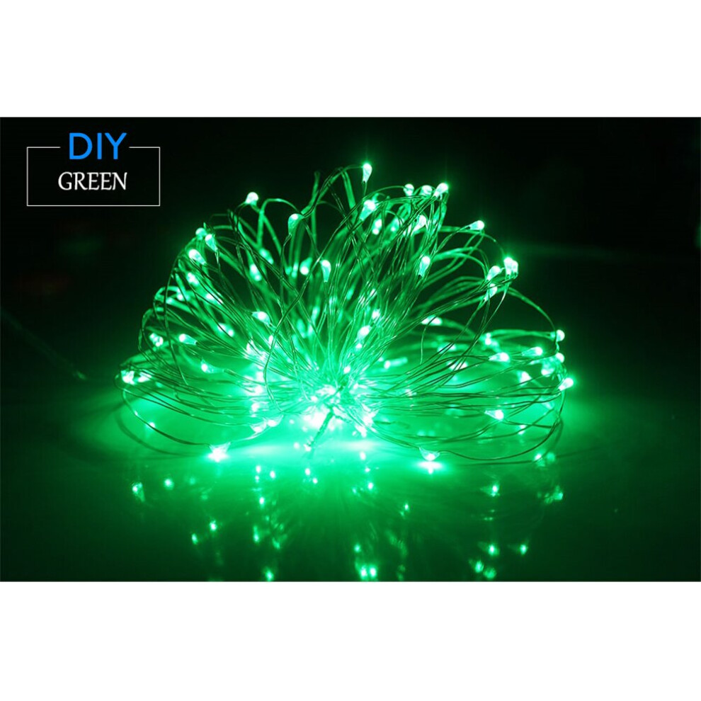 (Green) 5M Battery LED String Fairy Light + Remote Control