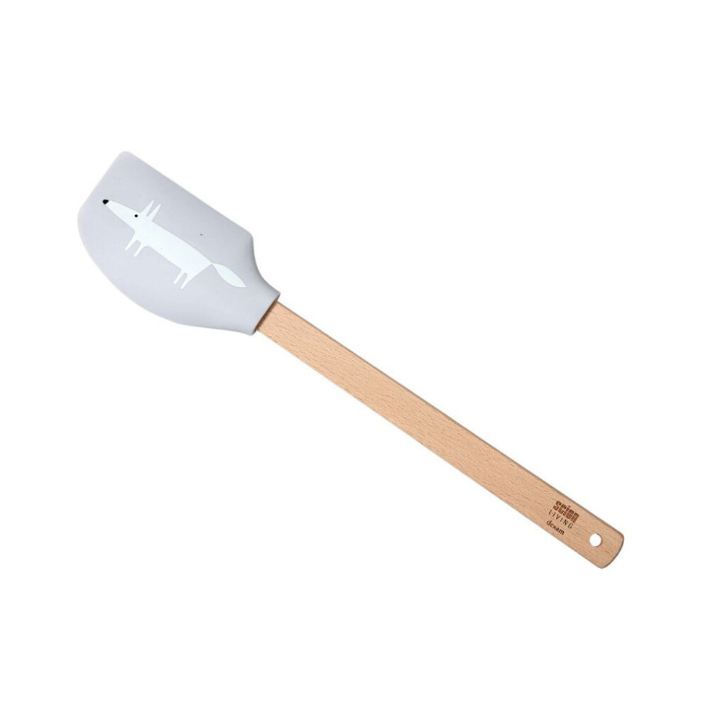 Scion Mr Fox Light Grey Silicone Spatula