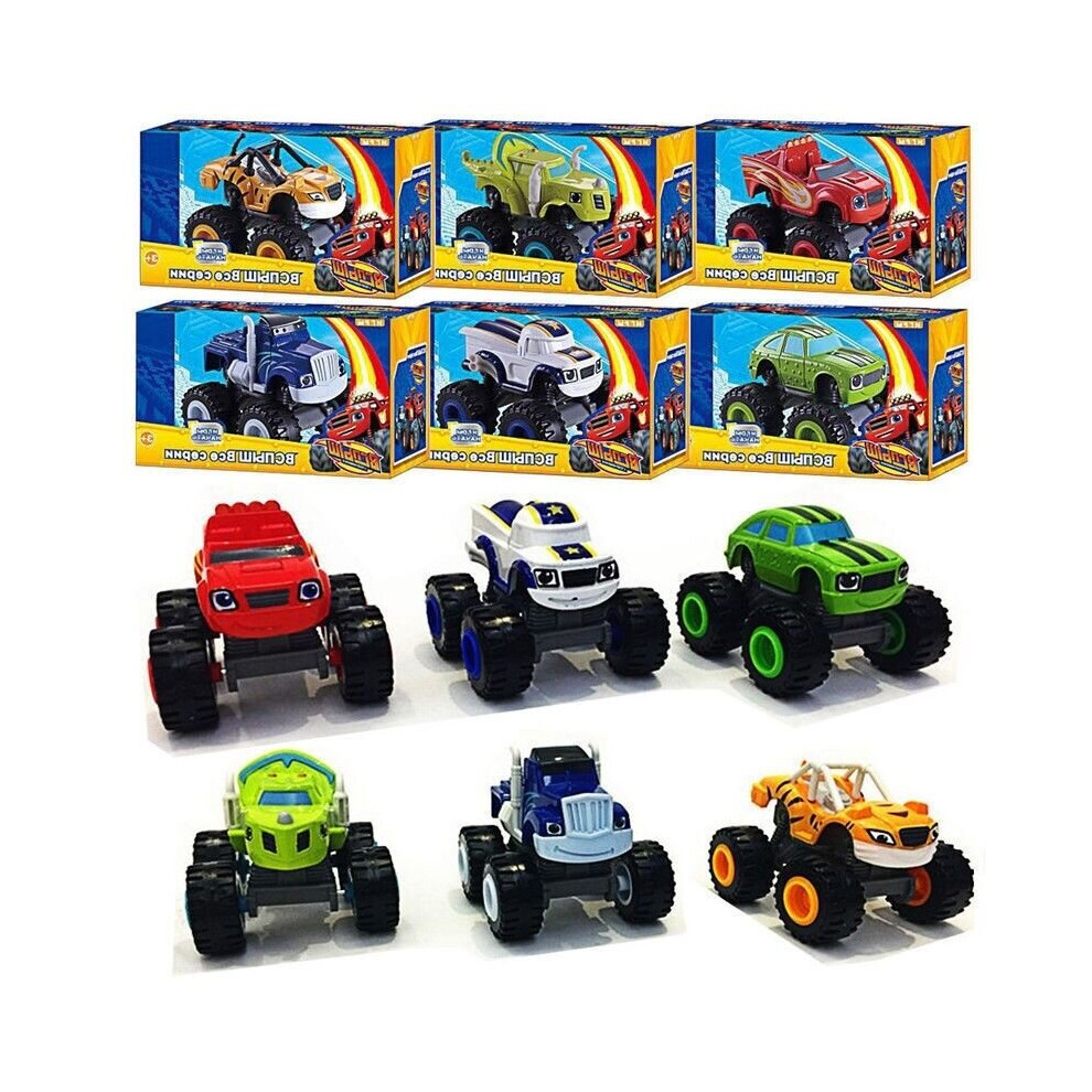 6PCS/SET Blaze the Monster Machines Vehicles Diecast Toy UK