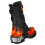 New Rock (41) New Rock Metallic Plattformstiefel Schwarz Rot Unisex 2