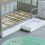 (White) Grey Gemini Bunk Bed Drawers Storage Set Pine Wood 3