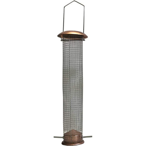 Selections Large Copper Style Hanging Bird Nut Feeder