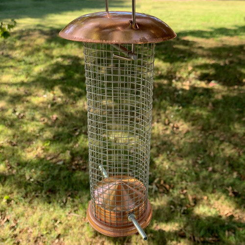 Selections Copper Style Hanging Bird Nut Feeder 1