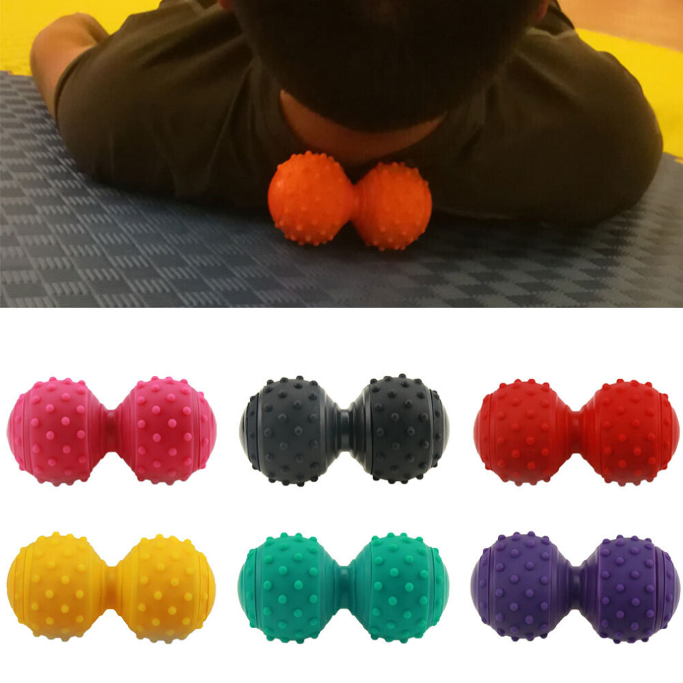 Livecity Bumped Peanut Ball Yoga Massager Trigger Point Body Foot Muscle Stress Reliever