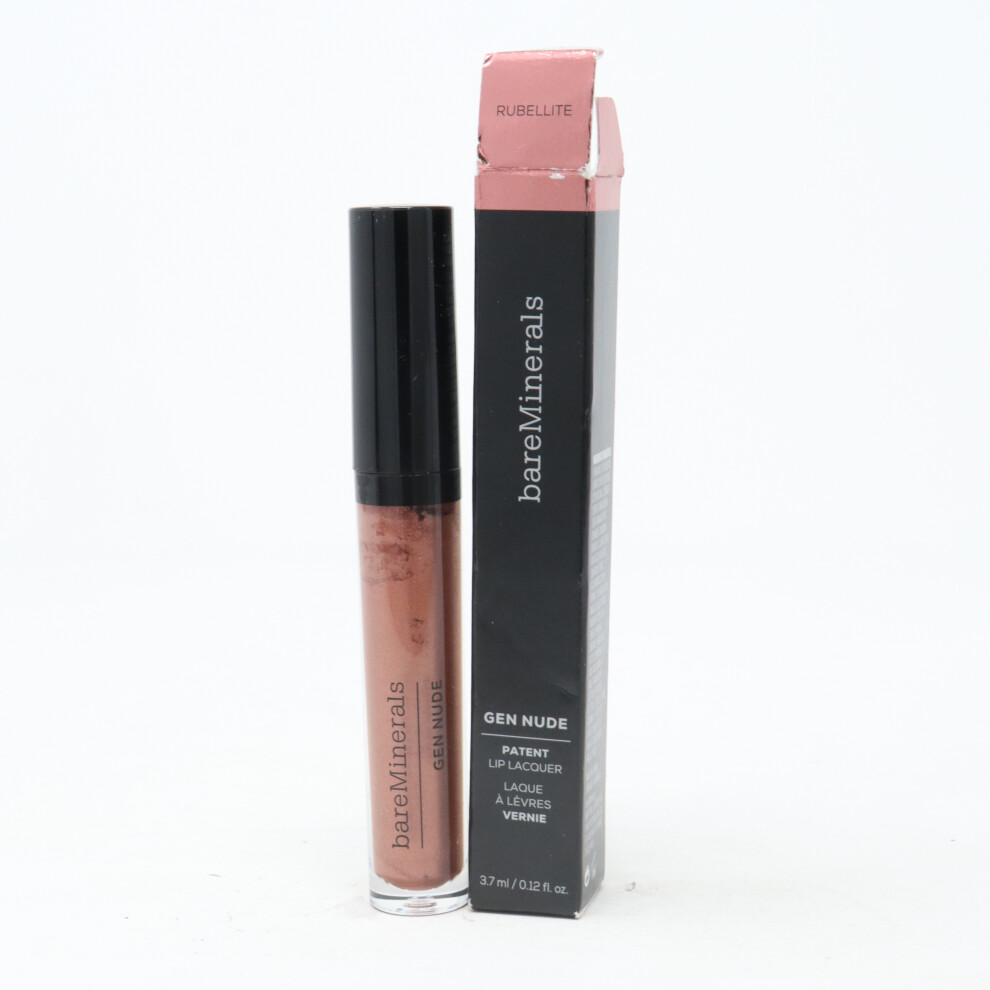 (Rubellite) Bareminerals Gen Nude Patent Lip Lacquer  0.12oz/3.7ml New With Box