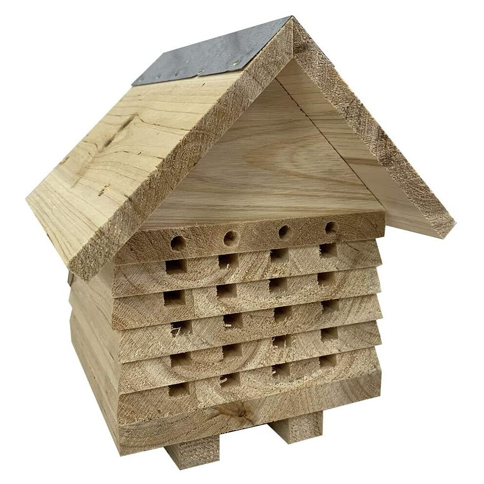 Wooden Solitary Bee Hive Hotel Habitat