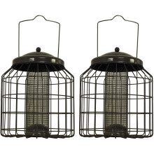 Heavy Duty Squirrel Proof Hanging Bird Nut Feeder Set