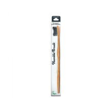 The Humble Co Toothbrush Adult 100% Biodegradable Sustainably-Grown Bamboo Soft Black 89