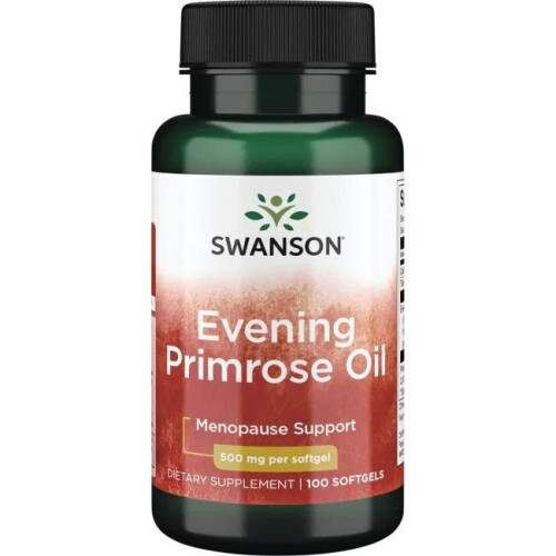 Swanson, Huile d'Onagre, 500 mg, 100 Softgels