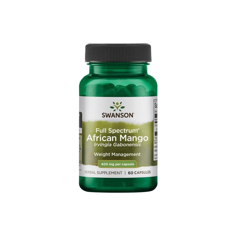 Photos - Vitamins & Minerals Swanson Full Spectrum African Mango , 400mg - 60 caps (Irvingia Gabonensis)