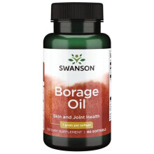 Swanson, Borage-Öl, 1 g, 60 Softgels