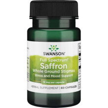 Swanson, Safran, 15 mg, 60 Kapseln