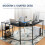 Costway L-Shaped Desk W/ 2-Teir Storage Shelf Premium Metal Frame & Solid Footrest 2