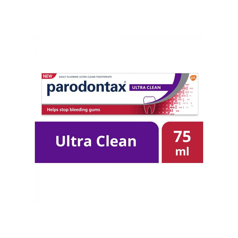 Parodontax Ultra Clean Toothpaste For Bleeding Gums 75 Ml