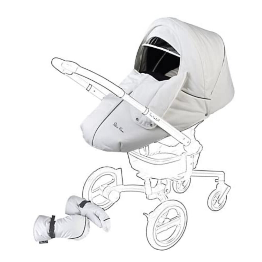 (WHITE) Silver Cross Wayfarer/Pioneer/surf Pushchair Winter Pack