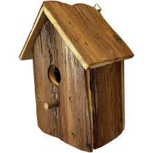 Rustic Barkwood Birdhouse Nest Box