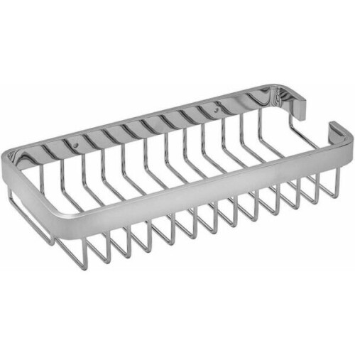 Croydex Croydex Wall Mounted Bathroom Basket Caddy Stainless Steel, Rust Free