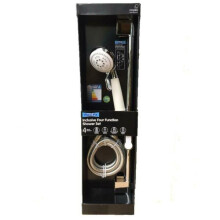 Croydex Shower Set - Handset, Rail, Hose and Slider in Chrome/Silver