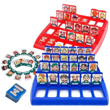 (BLUE) Who is it Board game Funny Guess Who Cards Game Family Guessing Games