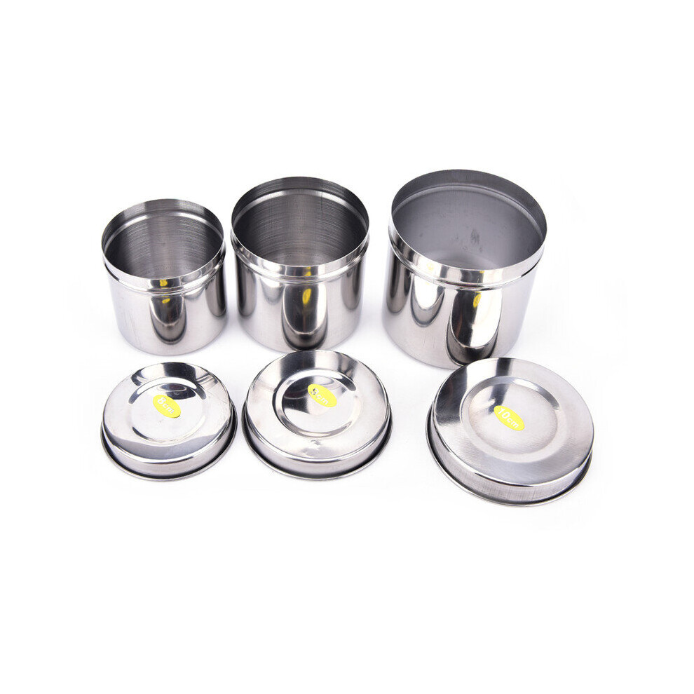 Hkhbjs (8Cm) Medical Stainless Cotton Disinfection Tattoo Container