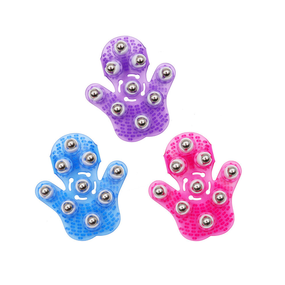 Hkhbjs Purple (Purple) Roller Ball Body Massage Glove Anti-Cellulite Muscle Pain Relief Relax Massager