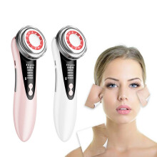 (white) LED Face Skin Rejuvenation Remover Wrinkle Radio Frequency Can Clean Facial