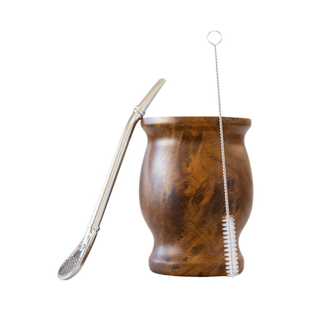 Yerba Mate Set Includes Double Walled 18/8 Stainless Steel Mate Tea Cup