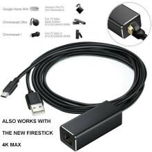 Ethernet LAN USB Adapter Micro USB to RJ45 for Amazon Fire Stick Chromecast UK