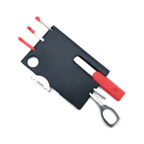 (Black) 10 In 1 Pocket Credit Card Portable Multi Tools 2