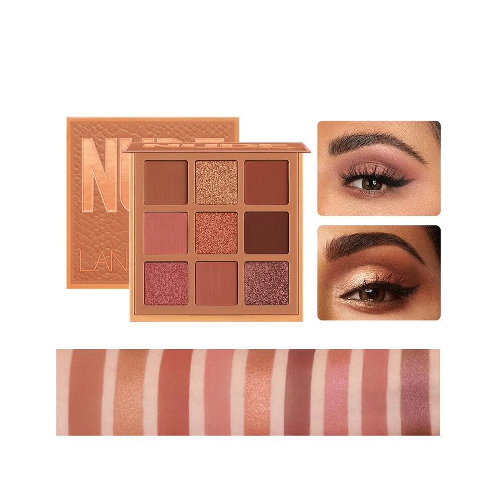 (C) Mode Eyeshadow Palette 9 Kleuren Matte Oogschaduw Palette-image-OPC-P8QKVRT-NEW