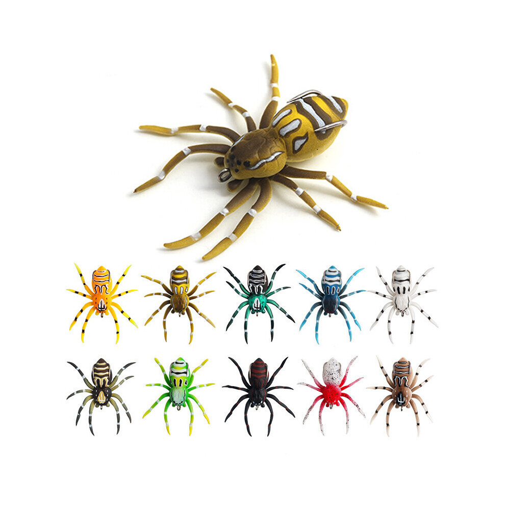 (4) Spider Soft Bait Floating Bait Lures Silicone Bait Artificial Softbait Lures
