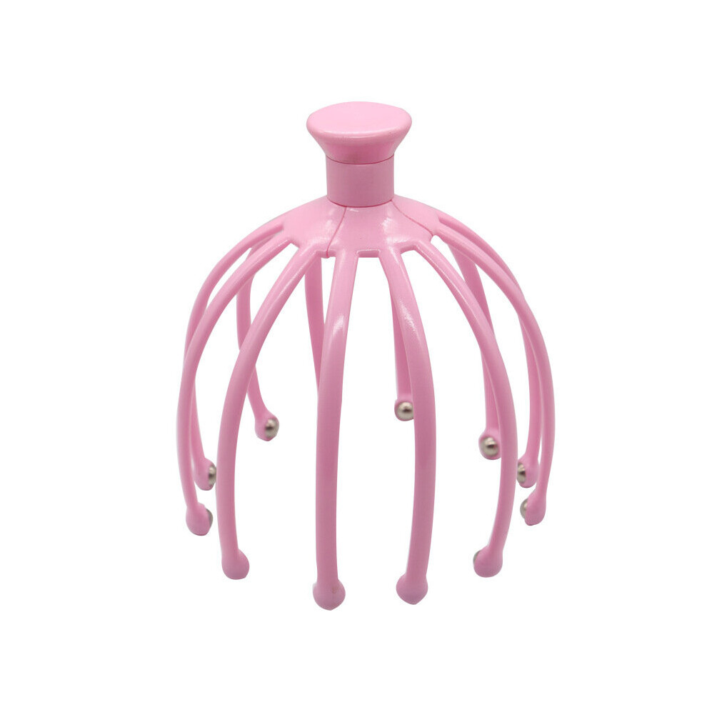 Hkhbjs Pink (Pink) Octopus Scalp Stress Relax Spa Healing Alloy Health Care Tool