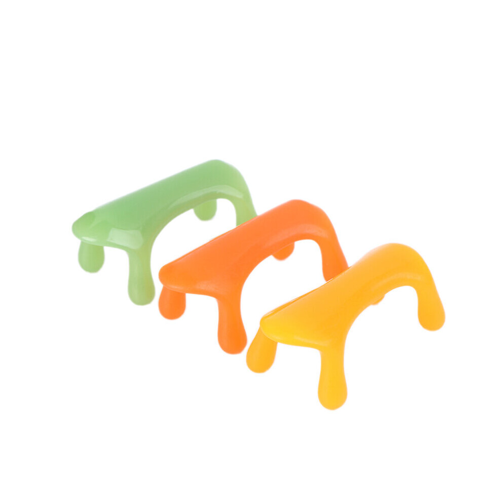 Hkhbjs Yellow (Yellow) Resin Dog Spa Scraping Meridian Massager Cervical Spine Back Massage