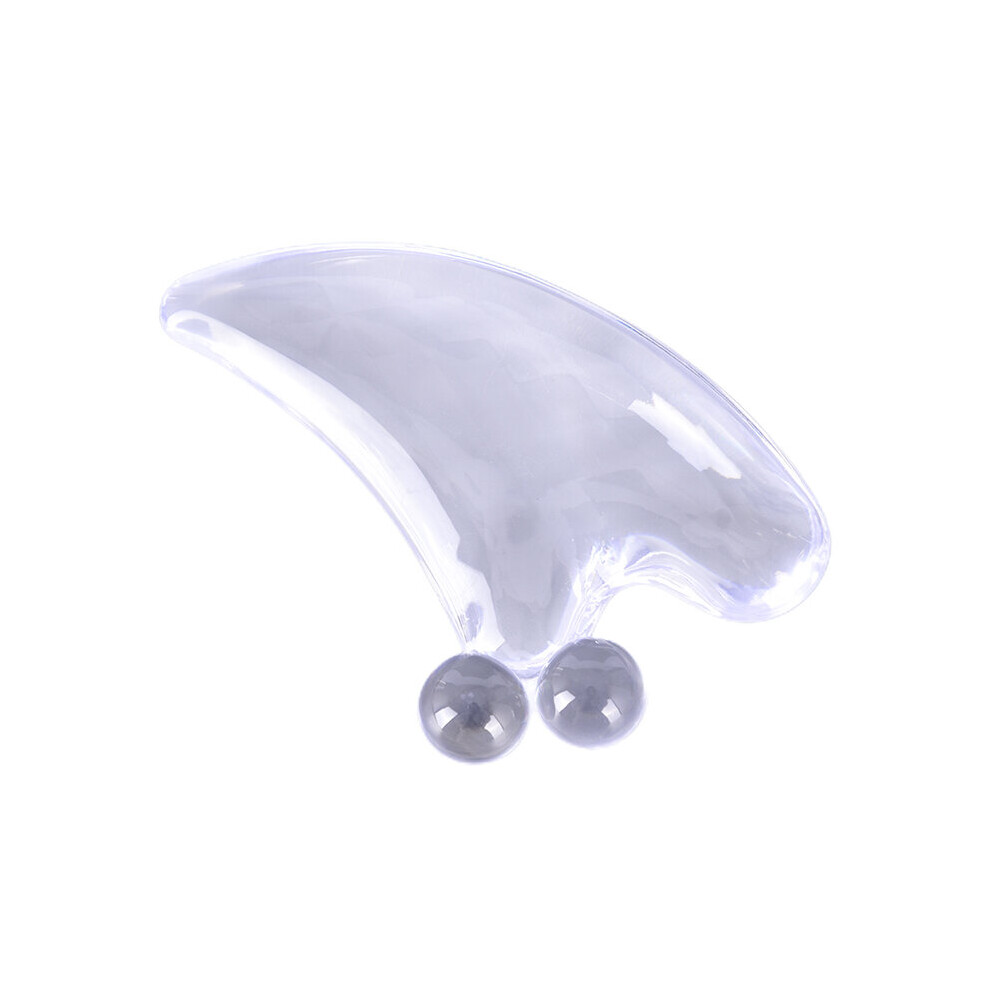 Hkhbjs 3D Natural Crystal Guasha Scraper Massage Tool Spa Therapy Guasha Massager