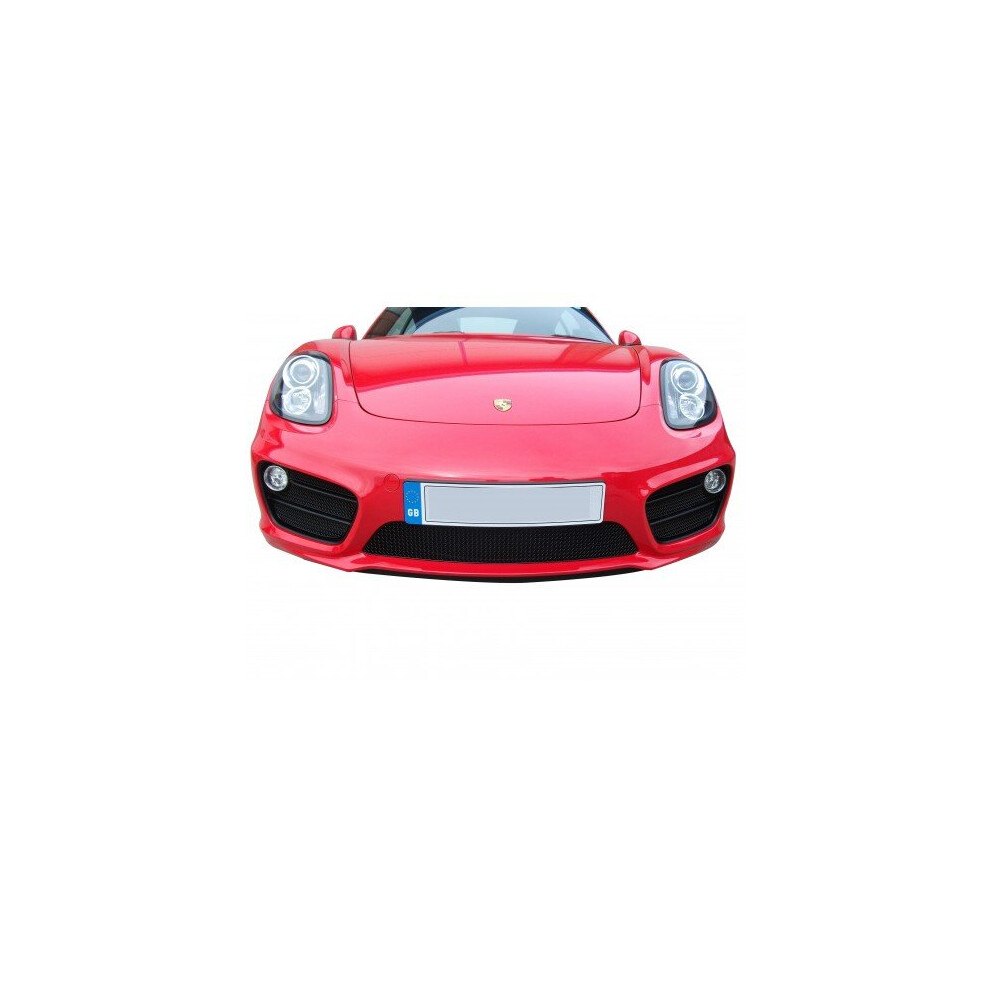 (Black) Porsche Cayman 981 (Manual/Pdk Without Sensors) - Complete Grille Set (2012 To 2016) Black 5060448596966
