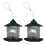 Durlston Green Chalet Bird Seed & Nut Feeders Set 1