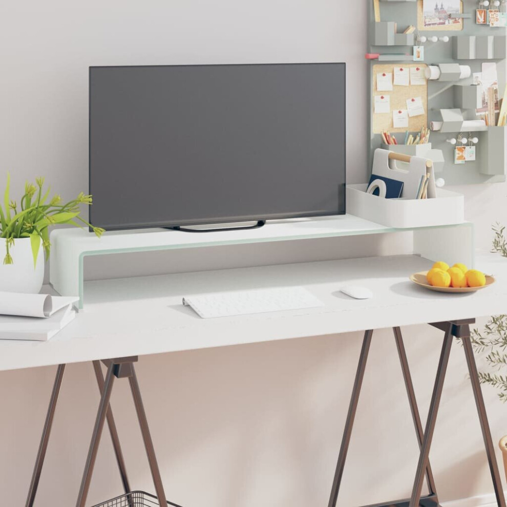 Vidaxl Tv Stand/Monitor Riser Tv Console Unit Entertainment Centre Glass Green