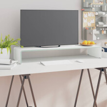 vidaXL TV Stand/Monitor Riser TV Console Unit Entertainment Centre Glass Green