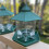 Durlston Green Chalet Bird Seed & Nut Feeders Set 2