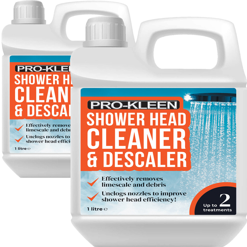 (2 x 1L) Pro-Kleen Shower Head Cleaner & Descaler