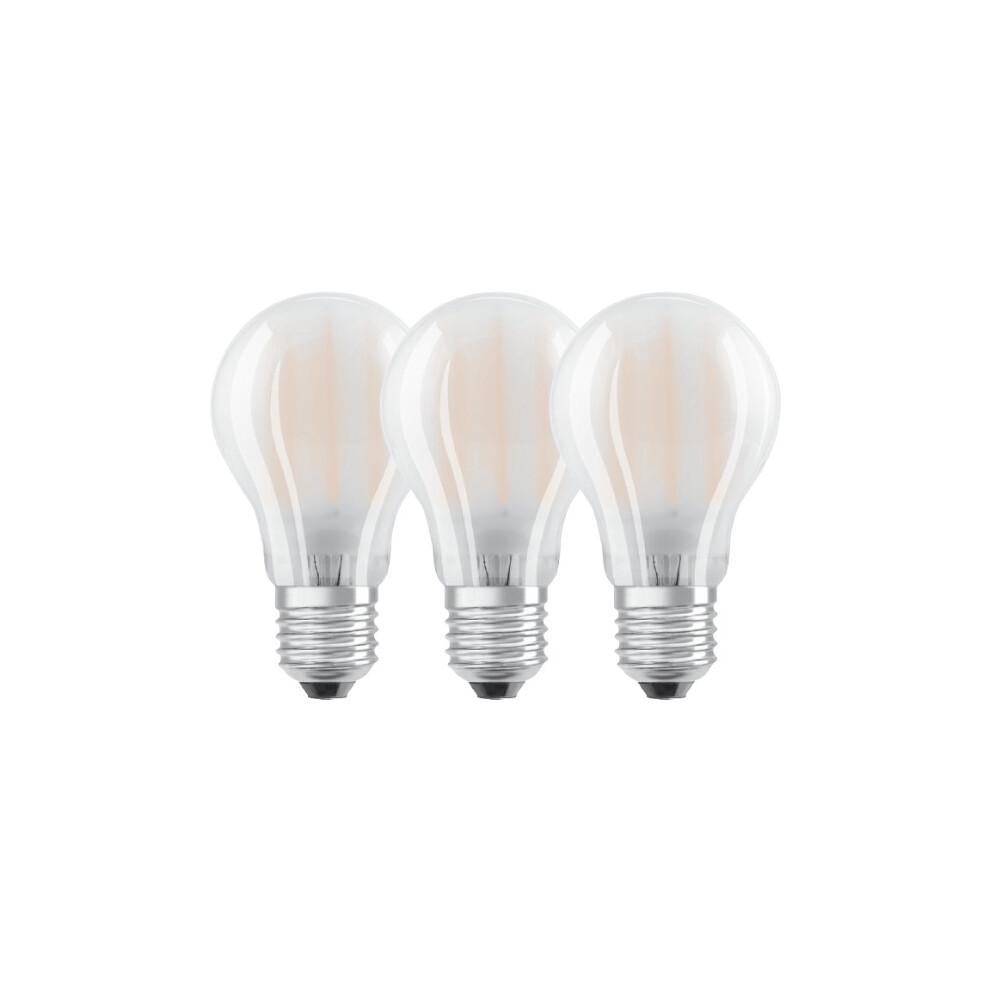 Osram LED Frosted Filament Light Bulb | 100w | GLS ES (E27) [3-Pack]